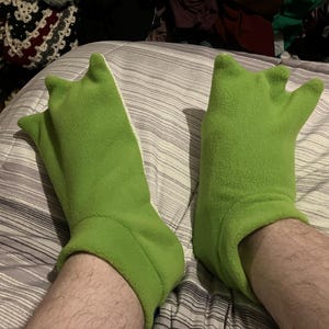 Adult Size Frog Feet Slippers NOW in LIME GREEN! - Etsy