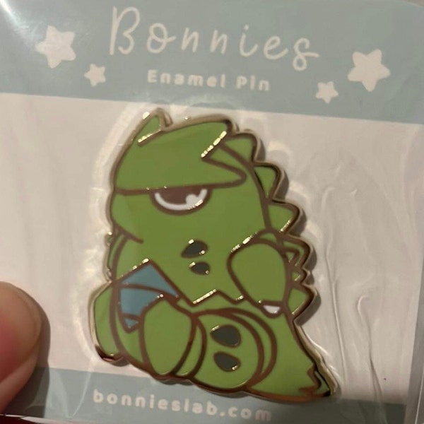 Grumpy Lizard Tyranitar Enamel Pin - Etsy