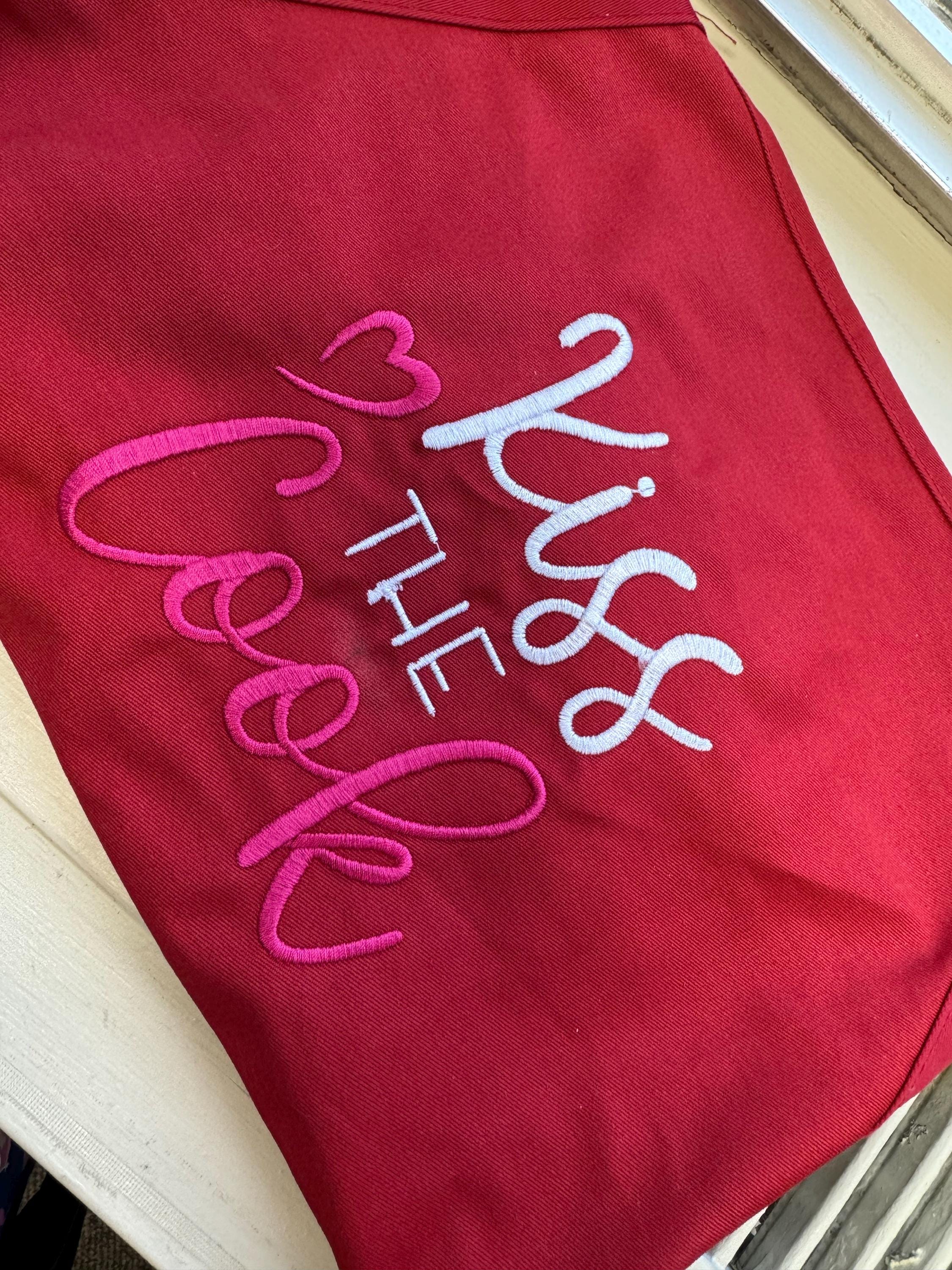 Customer photo for Kiss the cook - Embroidery design