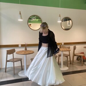 Elegant Women Casual Satin Two-Piece Skirt Set