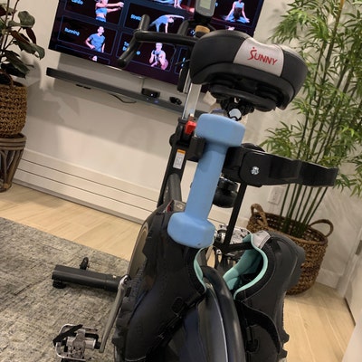 dumbbell holder for sunny spin bike