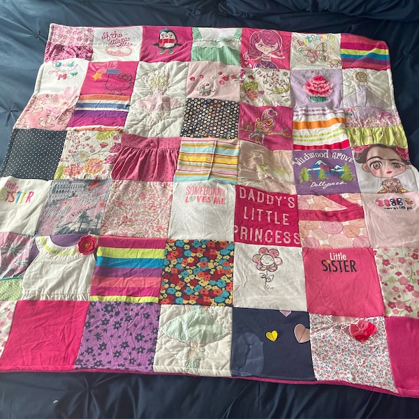 Custom Baby-toddler Clothes Blanket - Etsy
