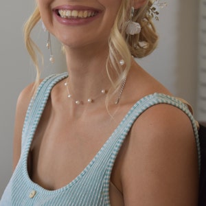 Minimalist Baroque Pearl Pendant Necklace Pearl Beaded - Etsy