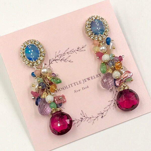 Jem Rainbow Stone Egg Drop Bracelet