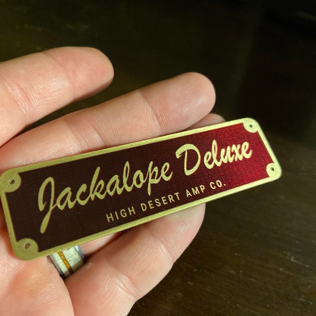 Custom Fender Style Amplifier Badges by GeekArtCo on Etsy