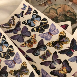 3 Sheets Self Adhesive Butterfly Stickers Colorful Scrapbooking ...
