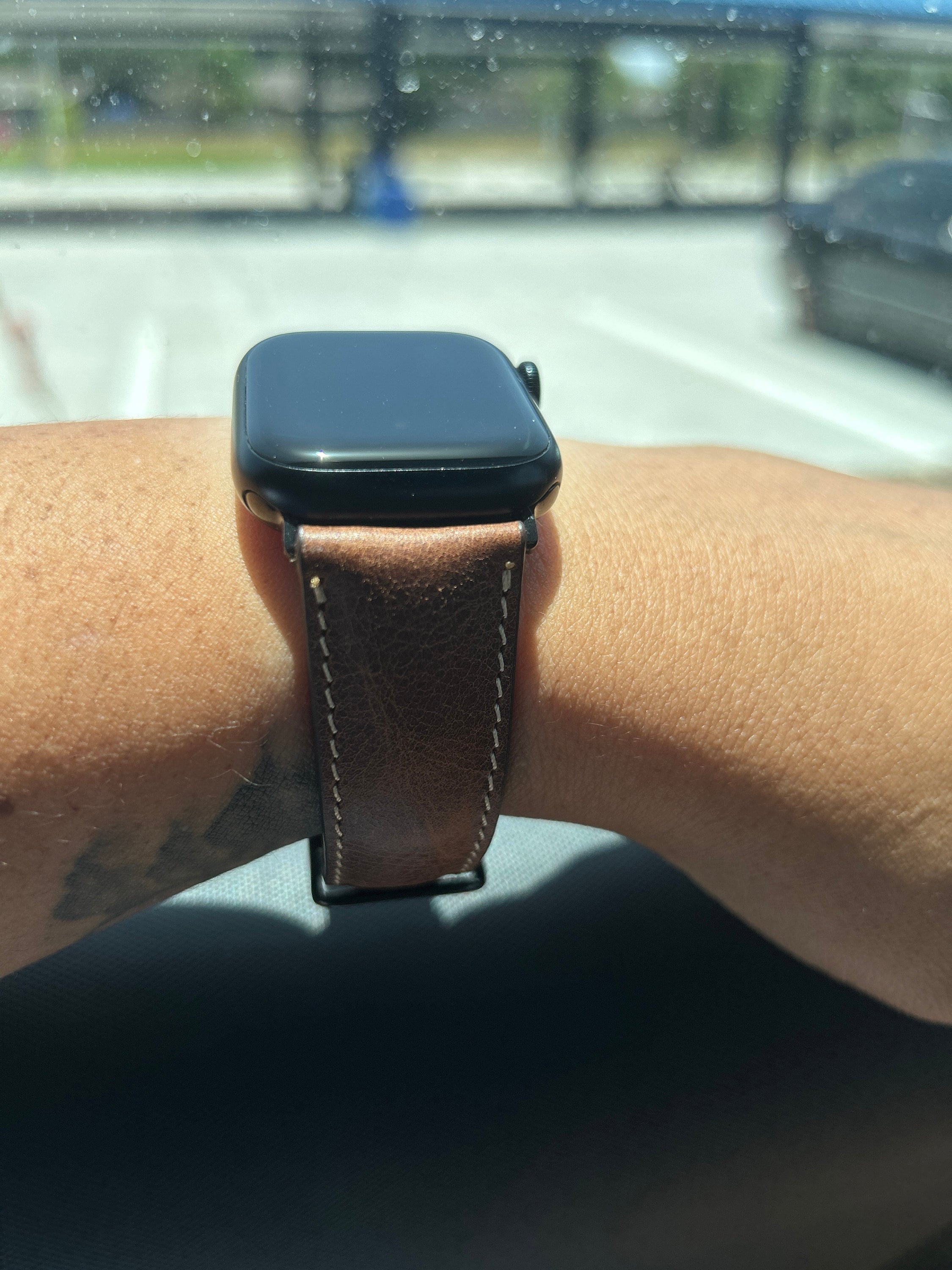 Custom Leather Watch Band, Apple Watch Band 38, 40, 41, 42, 44, 45, 49 mm. Handmade Samsung Galaxy, Pixel, Fossil, Fitbit iWatch Strap