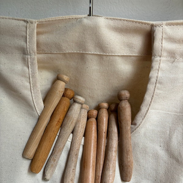 Vintage Wooden Clothespin Bundle (7)...old. Laundry. Wood. Line. Drying ...