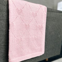 Heart to Heart Baby Blanket Knitting Pattern – Easy & Quick Knit ...