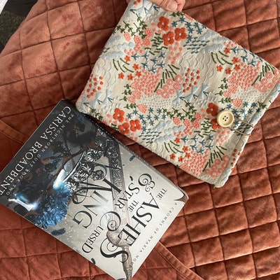 Initials A Book Sleeve With Zippe, Monogammed Gifts Fo