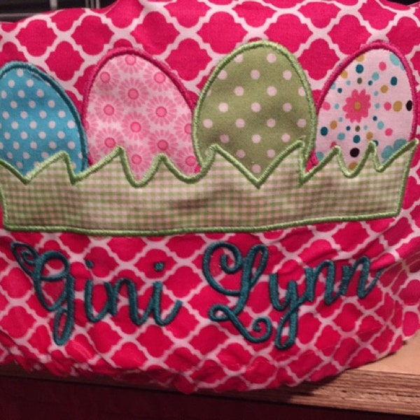 Easter Eggs Applique Machine Embroidery Design Instant Download - Etsy