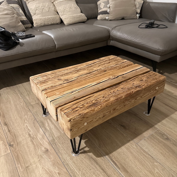 Couchtisch Altholz Balken