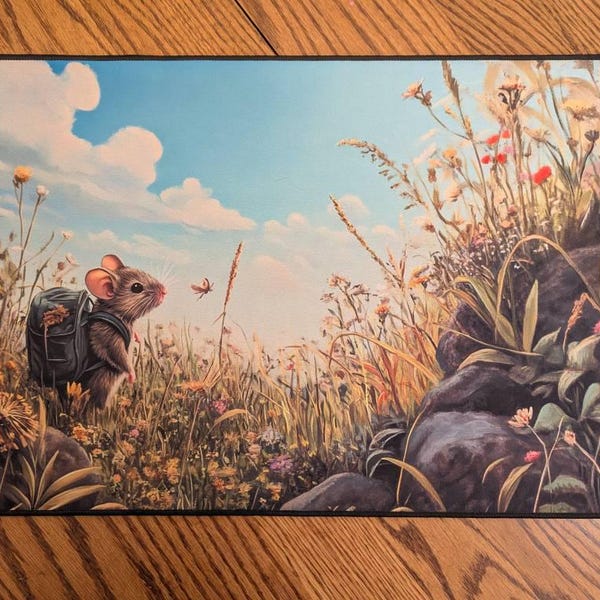 Playmat With Zones MTG - 24x14 Inch Non-Slip Gaming Mat With Dice & Travel Bag, Baby Dragon Design 24x14 Non-slip Magic The Gathering Playmat With Zones