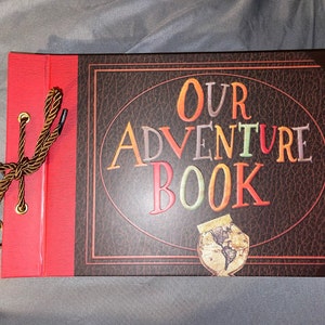 Our Adventure Book Scrapbook Photo Album up Movie Scrap Book DIY for  Wedding Bes
