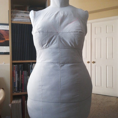 Custom Made-to-measure DIY Stuffed Dress Form Mannequin Sewing Pattern ...