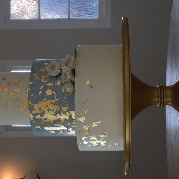 Wedding Cake Stand 14 Inch Cake Stand Rustic Wedding Decor White