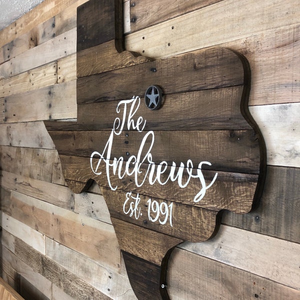 Texas Wall Art, Wooden Texas, Pallet Sign Wall Art, Established ...