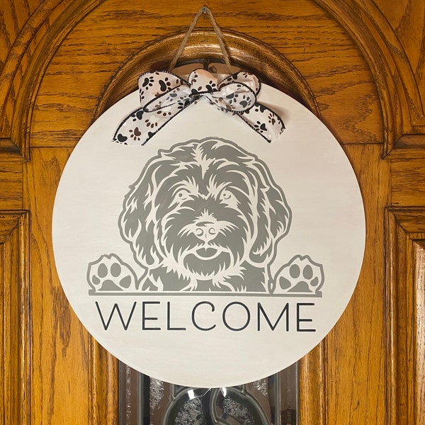 Labradoodle Goldendoodle Peeking Dog Commercial Doodle Mom Dog Lover ...