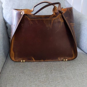 Personalised Leather Handbag, Shoulder Bag, Top Handle Bag, Ladies ...
