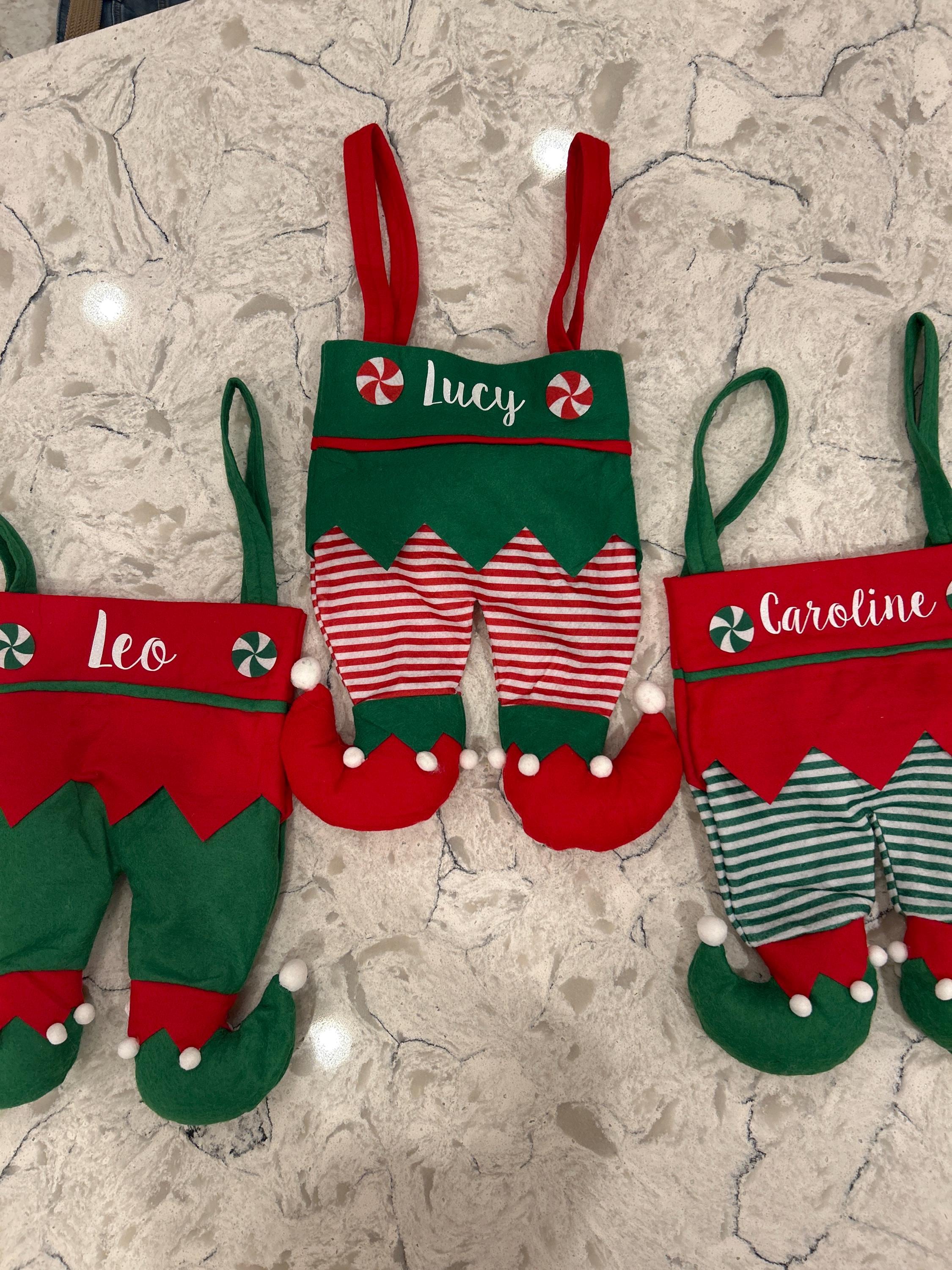 SHIPS NEXT DAY / Elf Family Stockings / Personalized Family Stockings / Elf Stockings / Matching Christmas Stockings / Family Stockings