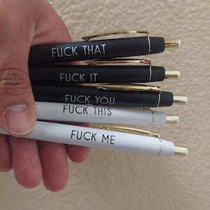 Inappropriate Pens - The Fuck It All Collection - The Inappropriate Gift Co