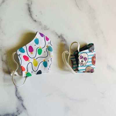 Face Mask PDF Pattern Four Different Sizes Free Video Tutorial Flexible ...