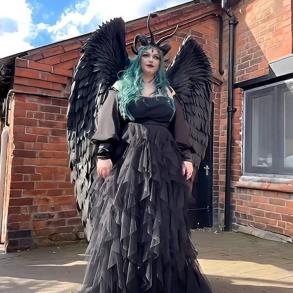 Large Dark Angel Wings for Adults, Fairy Wings, Cosplay Angel Costume ...