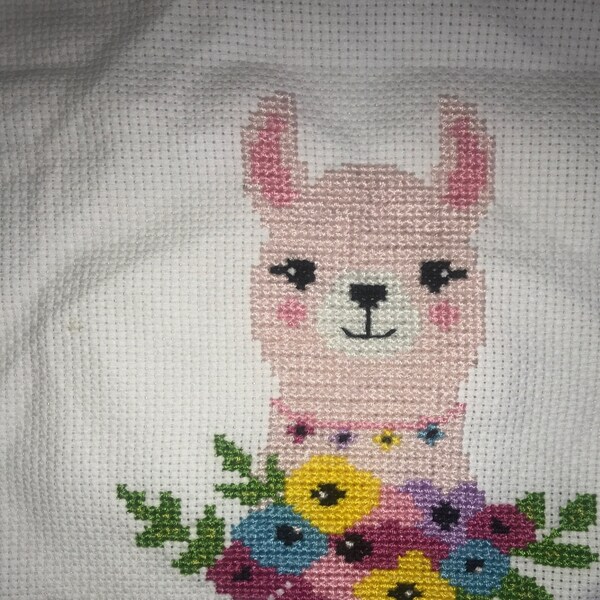 PDF Counted Cross Stitch - Llama / Alpaca Cross Stitch, Spring, Diy ...