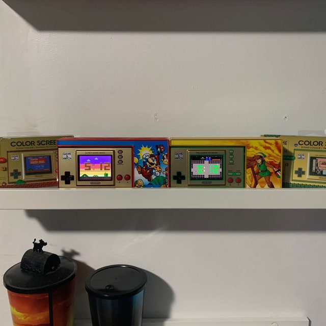 Super Mario Game & Watch Shelf MEGA Wall Mount/desk Stand 