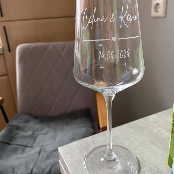 Leonardo Personalisierte Weingläser Mit Gravur In Holz-Geschenkbox – Perfekt Für Hochzeit, Geburtstag & Weihnachten