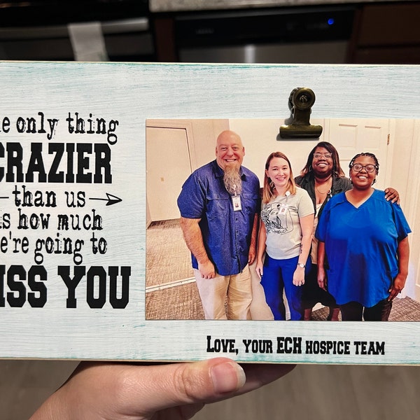I Will Miss You Gifts For Coworkers Going Away Gift, We Will Miss You Personalized Picture Frame, Boss