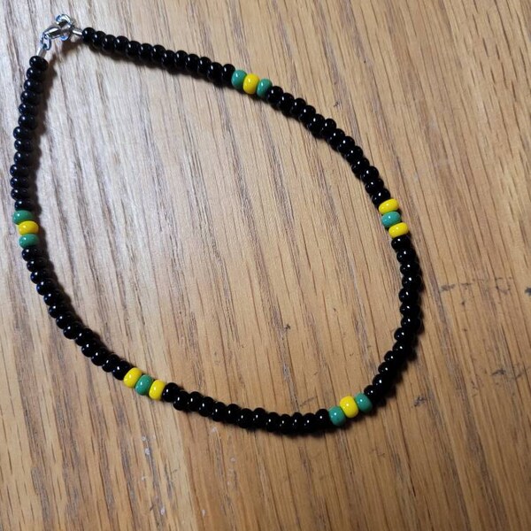 Anklets Rasta Rasta Style Beaded Anklet, Colorful Anklet, Seed Bead Anklet, Ankle ...
