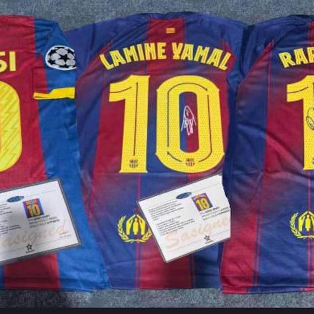 Lionel Messi SIGNED Barcelona 14/15 Home UCL Jersey/shirt