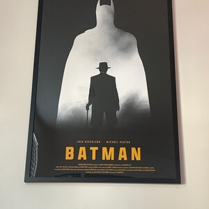 バットマン 1989 12 x 18 インチ ミニマル映画ポスター ジクレー