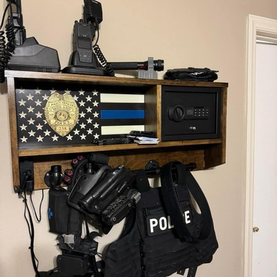 Custom Wall Mounted Blueline Blessed Are the Peacemakers Duty Rack ...
