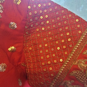 Kanchipuram Pure Lichi Silk Saree for Women With Heavy Jacquard Work ...