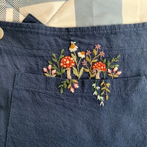 Mushroom Pocket- Embroidery PDF & Pattern - Etsy Canada