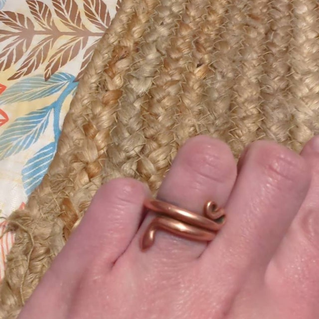 Copper Snake Ring | Siddhartha and his Journey