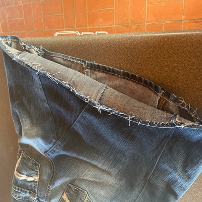Recycled Jeans Denim Skirt Handmade for Women or Girls - Etsy