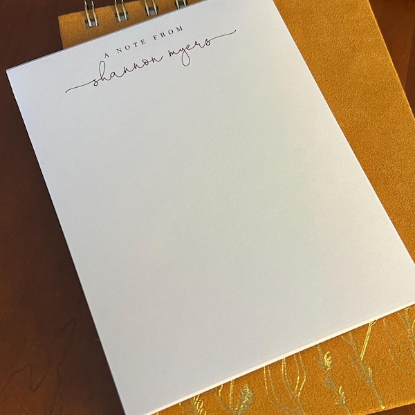 Personalized Script Notepad With for Art Teacher, End of Year School ...