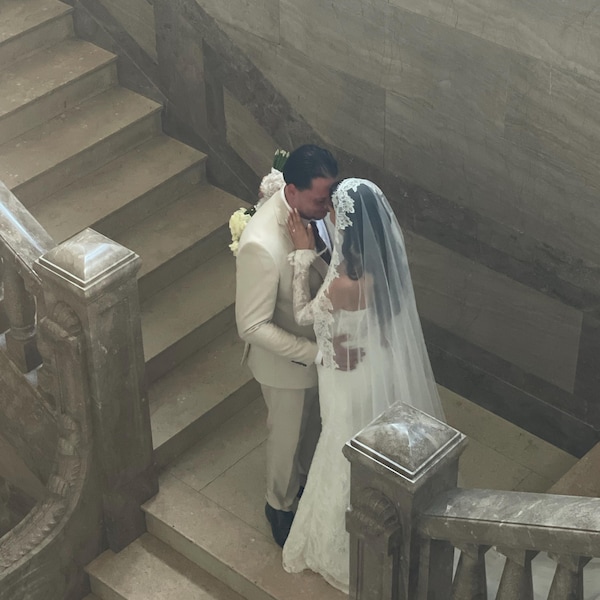 Bridal Veil with 3D Flowers (#ESIYA) main image 0
