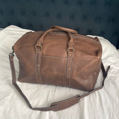 Leather Duffel Bag, Weekender Luggage Duffel, Gym Bag, Laptop Duffle ...