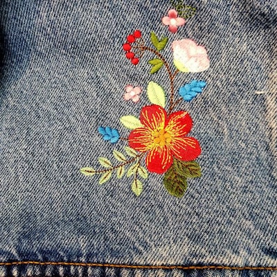 Machine Embroidery Design Modern Boho Flowers Modern Floral Digital ...