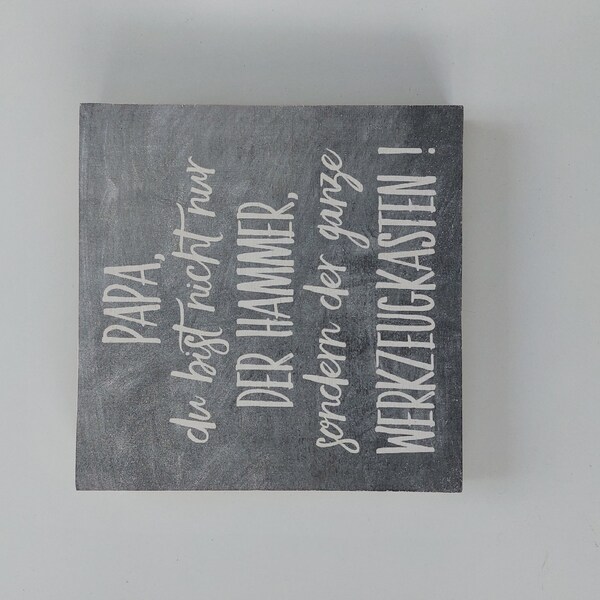 WBdesignz Vatertagskarte „Papa, Du Bist Nicht Nur Der Hammer…“ – Humorvoll, 125x125 Mm, Mit Umschlag