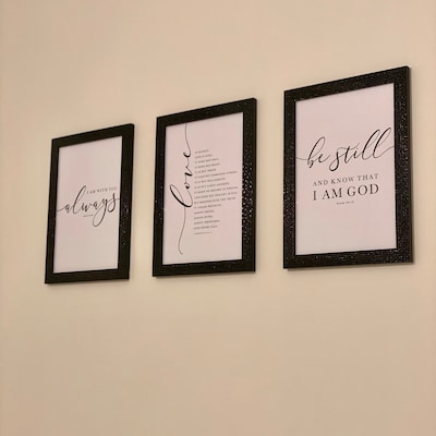 Bible Verse Wall Art Gallery Set of 3 Prints Be Joyful in - Etsy Australia