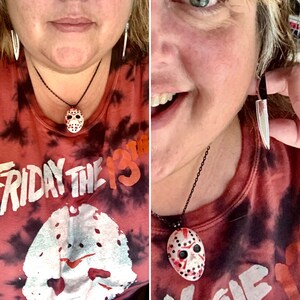 Red Circus Balloon Lever Back Dangle Earrings Clown Fair Creepy Art Scary Movie