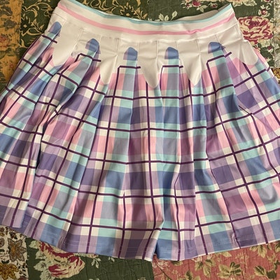 Pastel Plaid Pleated Skirt Kawaii Cute, Yume Kawaii, Fairy Kei, Purple ...