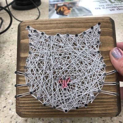 DIY 5x5 Cat String Art Kit - Etsy