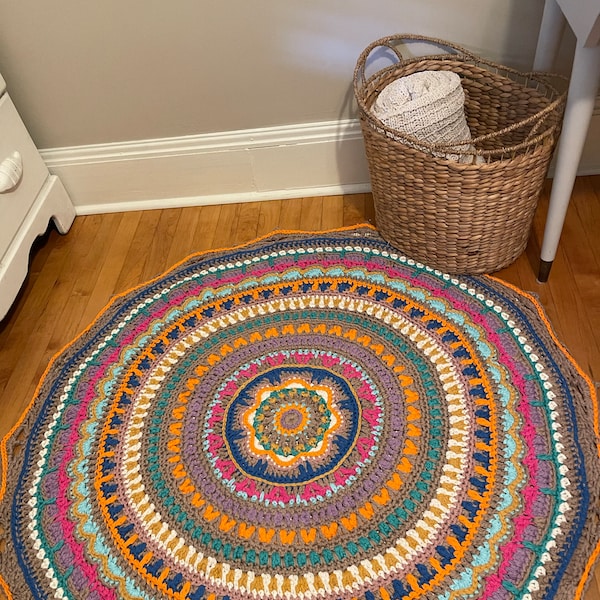 BOHO RUG Crochet Pattern by Atergcrochet - Etsy UK