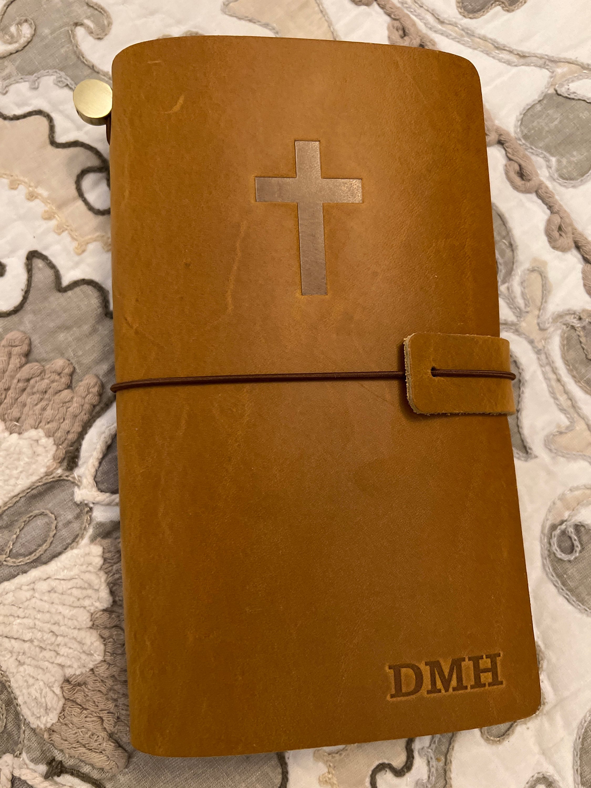 Custom Prayer Journal | Christmas Gift | Personalized Leather Journal | Custom Made Religious Journal | Leather Prayer Bible Notebook